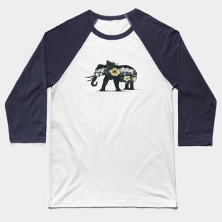 Elephant WildLife Baseball T-Shirt